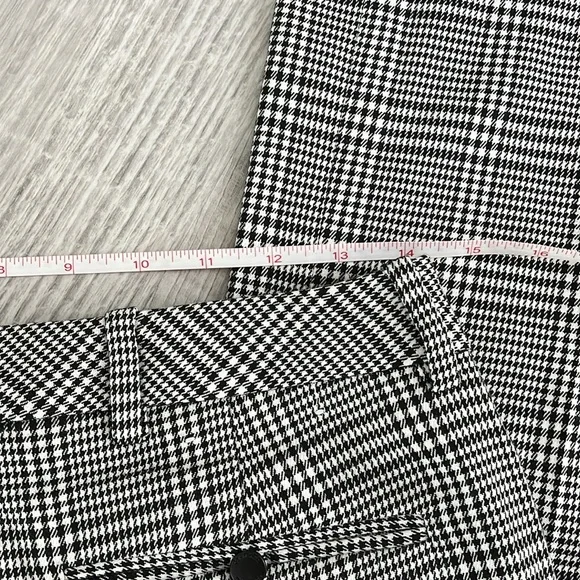 Calvin Klein Black and White Plaid Trousers - Picture 6 of 7